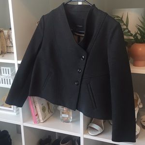 Charcoal Crop top Blazer- Banana Republic